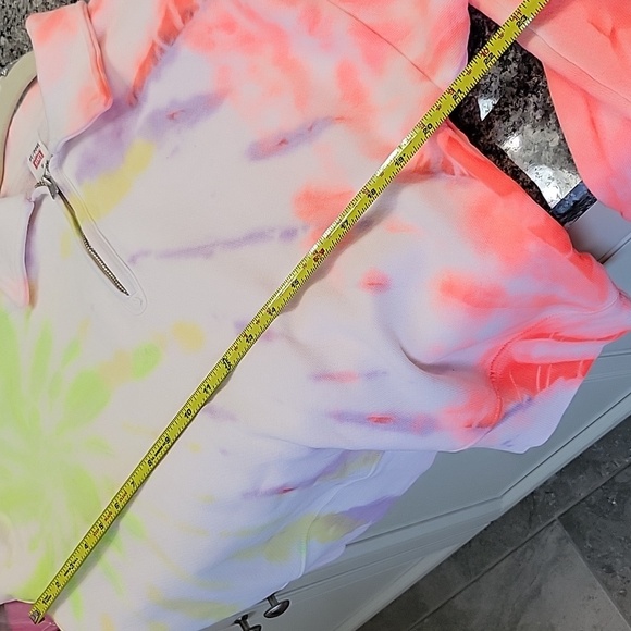 NWT Re/done Hanes Space Dye Half Zip - Picture 11 of 12